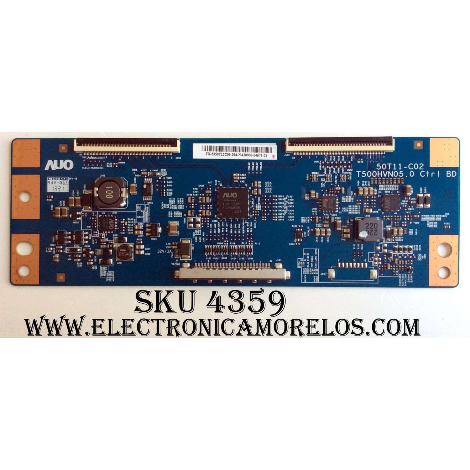 T-CON / SAMSUNG 55.50T12.C09 / T500HVN05.0 / BN96-22423B / 50T11-C02 / 5550T12C09 / PARTES SUSTITUTAS 55.39T05.C02 / 55.50T12.C03 / 55.39T05.C06 / PANEL`S DF500BGA-B1 / T500HVF02.2 / MODELOS UN50EH5300FXZA / UN50EH5000FXZA PJ03 / UN50EH5300FXZA BJ04
